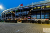 Te Koop | De entree van het Feyenoord Stadion De Kuip in Rotterdam Feijenoord tijdens een speelavond