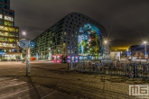 Te Koop | De klok bij de Markthal in Rotterdam tijdens in de avonduren