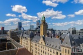 Het stadhuis in het centrum van Rotterdam op de Coolsingel