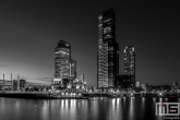 Te Koop | De Wilhelminapier in Rotterdam by Night