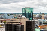 Het ABN Amro en WTC Rotterdam gebouw in Rotterdam Centrum