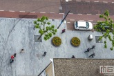 Het stadscentrum in Rotterdam van boven
