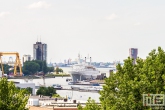 Het uitzicht op de ss Rotterdam in Rotterdam Katendrecht