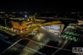 Het stationsplein in Rotterdam Centrum met het Centraal Station