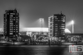 Te Koop | Het Feyenoord Stadion De Kuip in Rotterdam-Zuid tijdens een speelavond