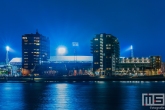 Het Feyenoord Stadion De Kuip in Rotterdam-Zuid tijdens een speelavond