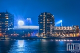 Het Feyenoord Stadion De Kuip in Rotterdam-Zuid tijdens een speelavond