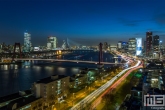 De skyline van Rotterdam by Night