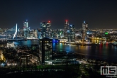 Te Koop | De skyline van Rotterdam vanuit de Euromast in Rotterdam by Night