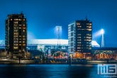 Te Koop | Het Feyenoord Stadion De Kuip in Rotterdam-Zuid tijdens een speelavond