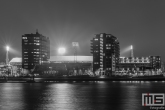 Het Feyenoord Stadion De Kuip in Rotterdam-Zuid tijdens een speelavond