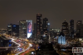 De skyline van Rotterdam by Night