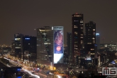 De skyline van Rotterdam by Night