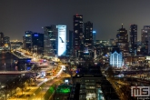 De skyline van Rotterdam by Night