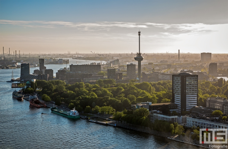 Te Koop | De Euromast in Rotterdam tijdens zonsopkomst