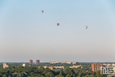 De luchtballonnen van Luchtreiziger boven Rotterdam