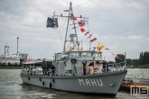 Het marineschip Mahu tijdens de Wereldhavendagen in Rotterdam