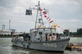 Het marineschip Mahu tijdens de Wereldhavendagen in Rotterdam