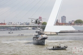 De piratendemo op het schip Castor tijdens de Wereldhavendagen in Rotterdam