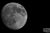 Een bijna Volle Maan gemaakt in Strijen in de Hoeksche Waard