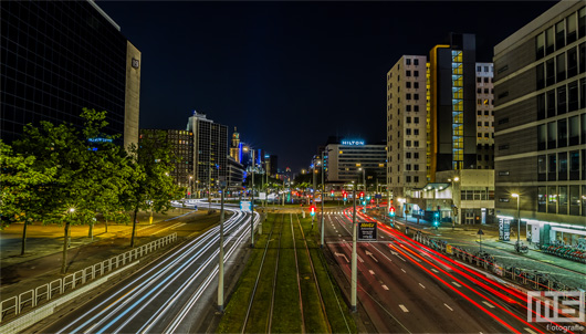 Het Hofplein in Rotterdam by Night | Cover Small